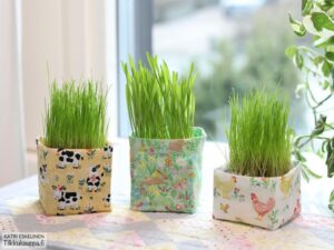 Ompele päällinen maitopurkkiin -kaunis astia rairuoholle! (ohje)